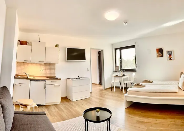 Apartment Stylisches Studio Apartment Mit Balkon Und Privatem Stellplatz Fuer Bis Zu 4 Personen Nur Wenige Minuten Von Der Innenstadt & Mosel Entfernt